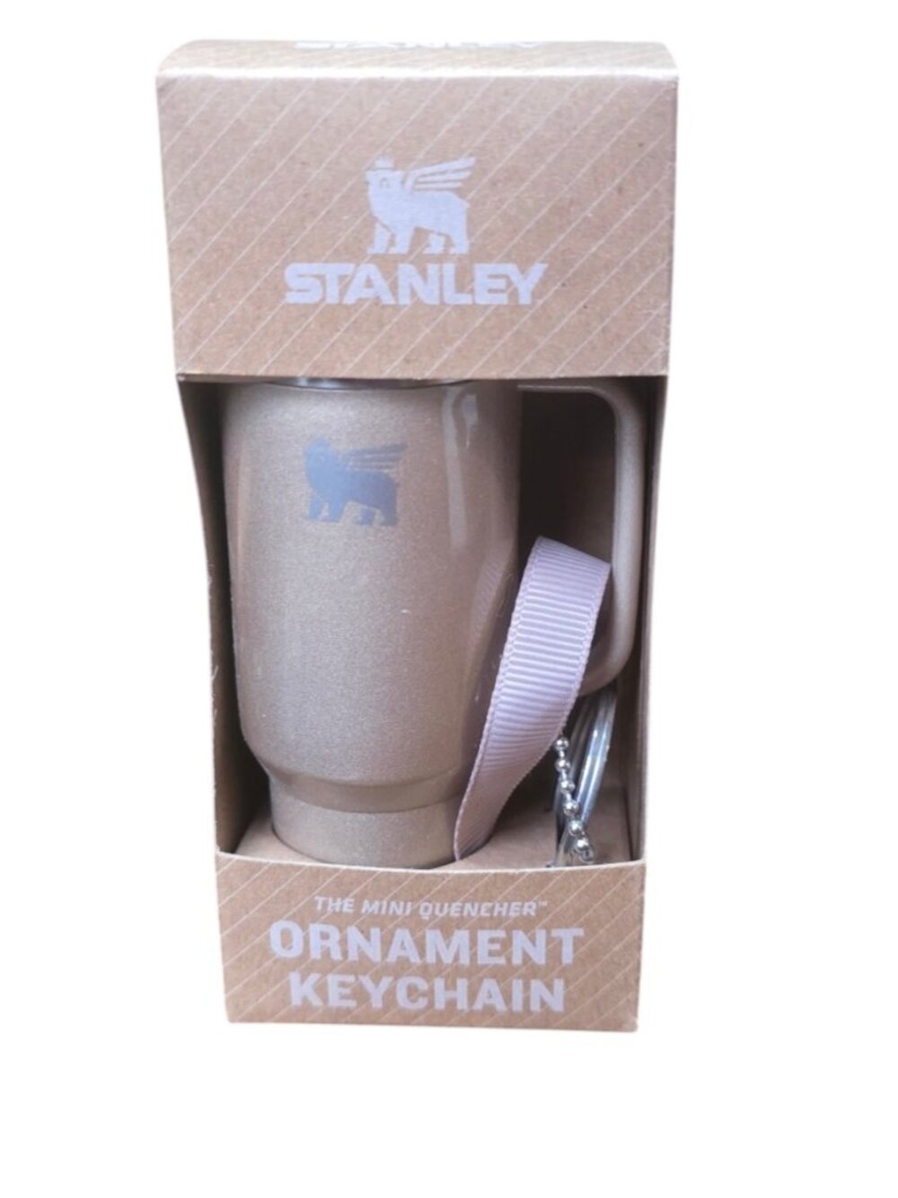 Stanley ~ 2024 Holiday Mini Quencher Ornament Keychain ~ Honey Talks NEW